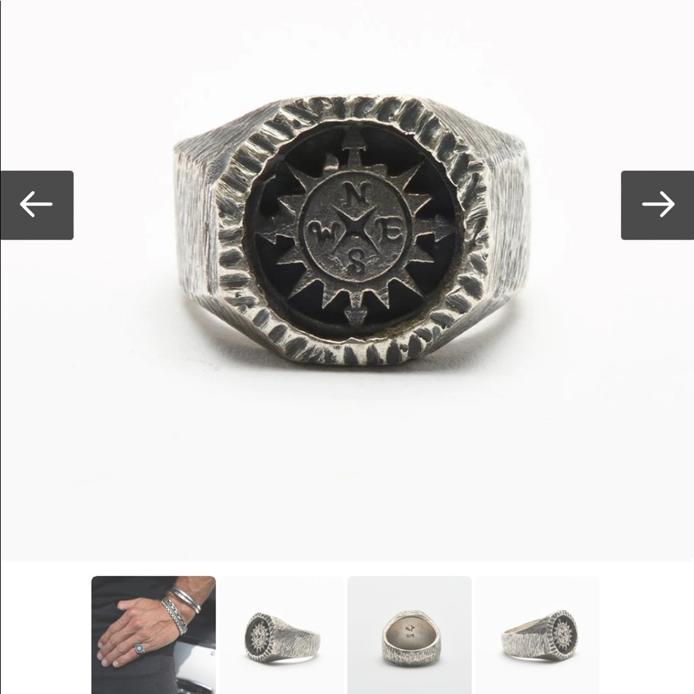 Buck Palmer Compass Ring Size 9